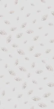Drawn eye on a white background. Pattern. Stock Illustration