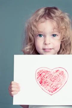 The drawn heart Stock-Fotos
