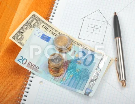 Drawn house Stock Photos