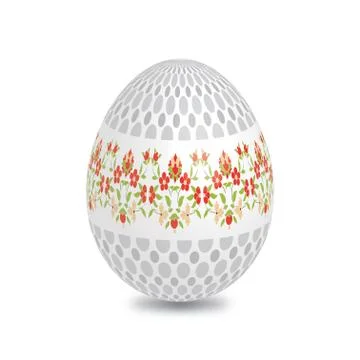 Drawn painted easter eggs Stock Illustration