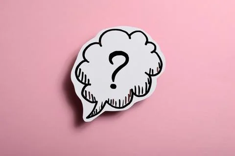 Drawn question mark Stock Photos
