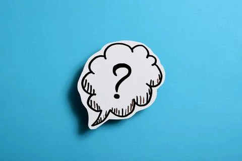 Drawn question mark Stock Photos