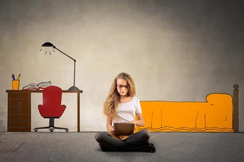 Drawn room Foto stock