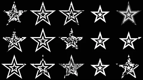 Drawn stars. Design. Animated background. Stock Footage 160850367