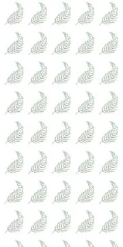 Drawn tree branch on a white background. Pattern. Stockillustratie