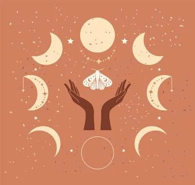 Drawn vector abstract stock flat graphic illustration with exotic logo elem.. Stock Illustration
