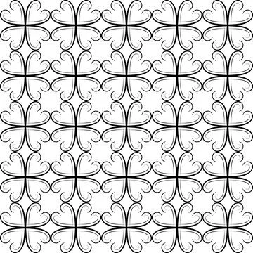 Drawning monogram - Frequent drawing Stock Illustration