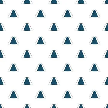 Drawstring backpack pattern on a white background Stock Illustration