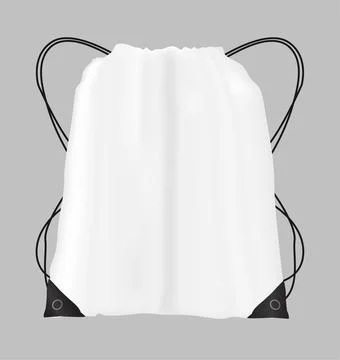 Drawstring Bag Isolated Ilustración de archivo