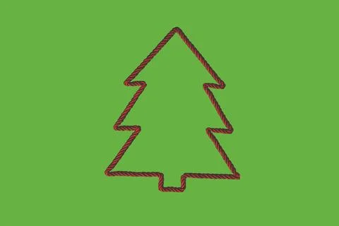 Drawstring Christmas Tree Stock Photos
