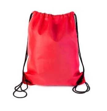 Drawstring pack isolated Stock Photos