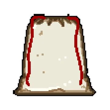 Drawstring sack icon storing small items illustration Stock Illustration