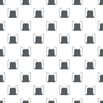 Drawstring sports backpack bag seamless pattern repeating background 스톡 일러스트
