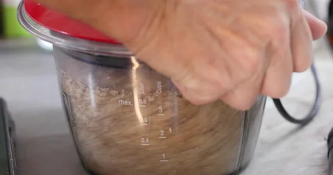 DRB06591 wallnut chopper hispeed 4K Stock Footage 327754896