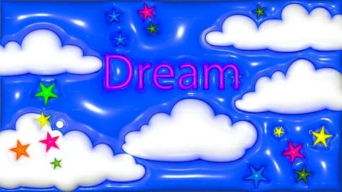 Dream 3d backgound 库存照片
