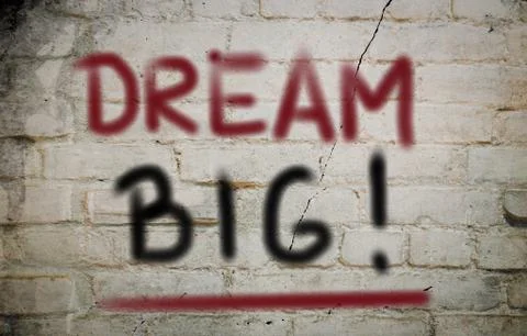 Dream big concept Stock Illustration
