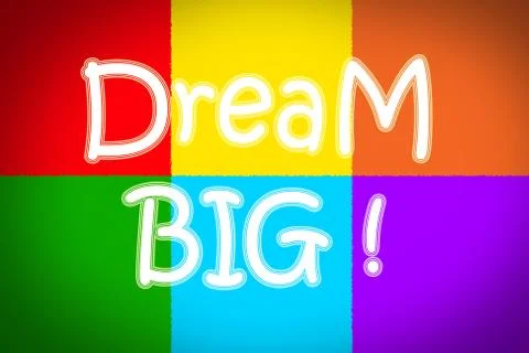Dream big concept Stock Illustration
