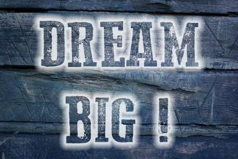Dream big concept Stock Illustration