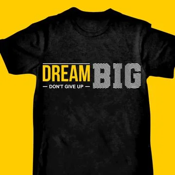 DREAM BIG DONT GIVE UP Stock-Illustration