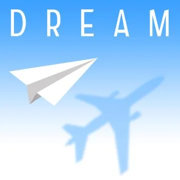 Dream big Stock Illustration