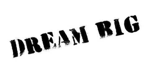 Dream Big rubber stamp Stock Illustration