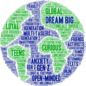 Dream Big Word Cloud Stock Illustration