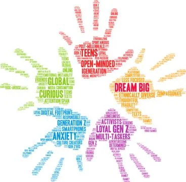 Dream Big Word Cloud Illustrazione stock