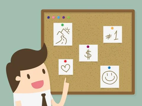 Dream board Stock Illustration