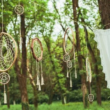 Dream catcher decor Stock Photos