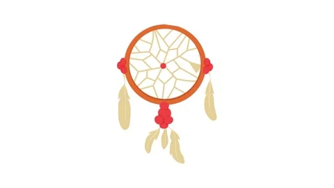 Dream catcher icon animation Stock Footage 143343708