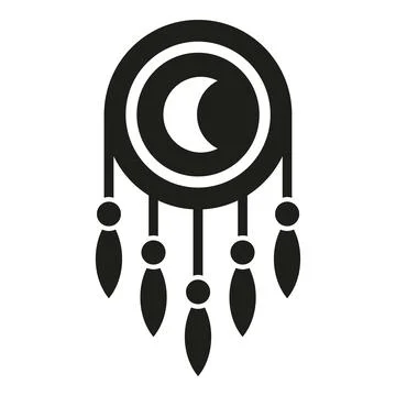 Dream catcher icon simple vector. Sleep problem Stockillustratie