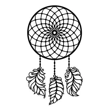 Dream Catcher.  Stock Illustration