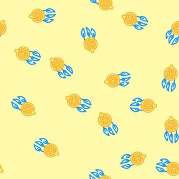 Dream catcher kid bedroom vector seamless pattern Stock Illustration