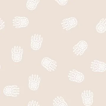 Dream catcher line seamless pattern Stock Illustration