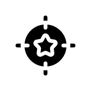 Dream chasing black glyph ui icon Stock Illustration