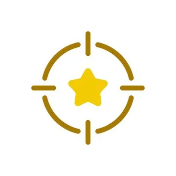 Dream chasing flat color ui icon Stock Illustration