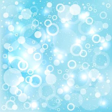 Dream circles blue background Stock Illustration