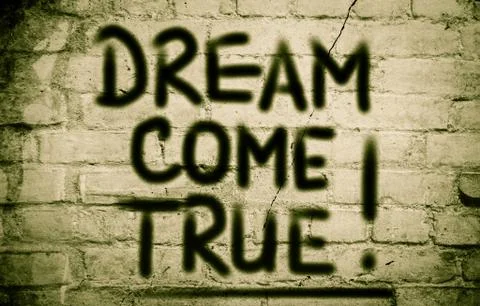 Dream come true concept Stock Illustration