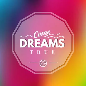 Dream come true Stock Illustration