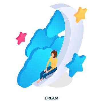 Dream concept.  Stock Illustration