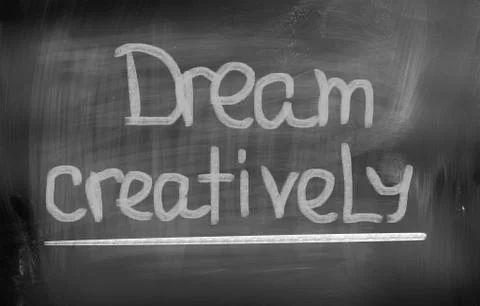 Dream creatively concept Stock Illustration