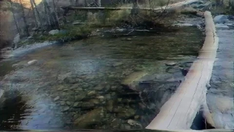 Dream of Crossing River Video stock 151223536