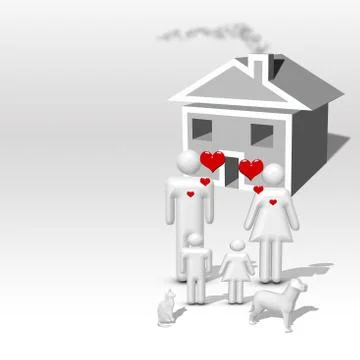 Dream home Ilustração Stock