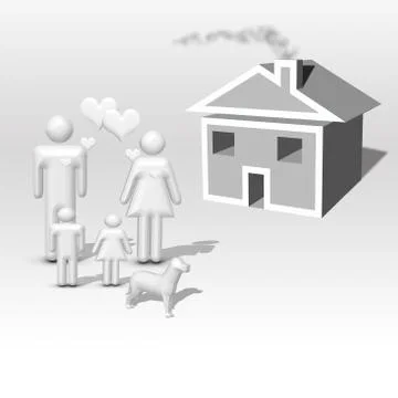 Dream home Stock Illustration