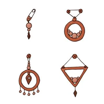 Dream hunters set. Stock Illustration