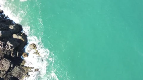 A dream like island in the ocean Video stock 261304176