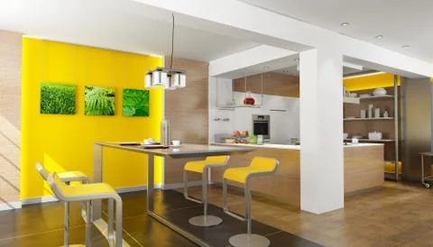 Dream kitchen Illustrazione stock