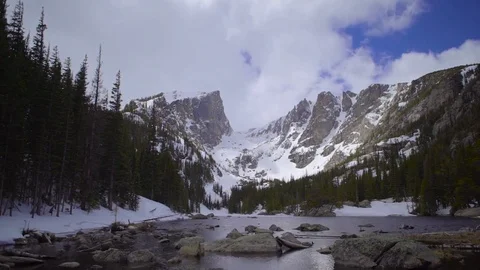 Dream Lake Stock Footage 93781262