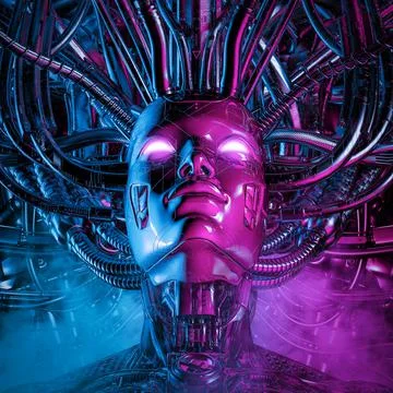 Dream of the machine Illustrazione stock