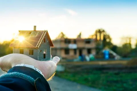 Dream of a new house Stock Photos